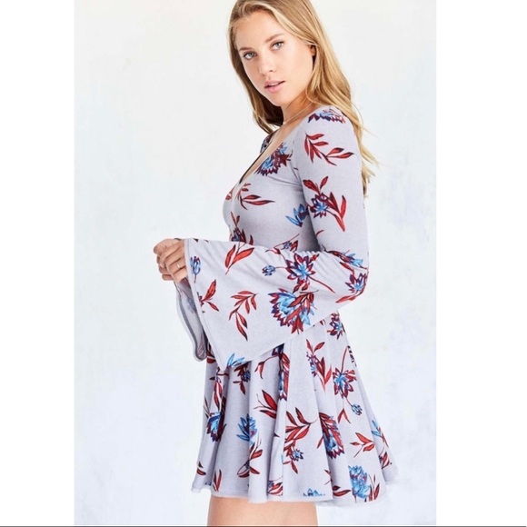 Urban Outfitters Dresses & Skirts - Kimchi Blue | UO Flroal Bell Sleeve Mini Dress